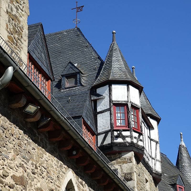 Detailaufnahme des Schloss Burg