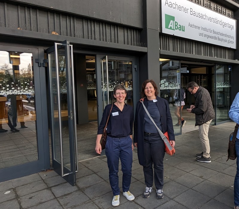 Fortbildung Aachener Bausachverstaendigentage 2024 Kerstin Timm und Lydia Hahmann
